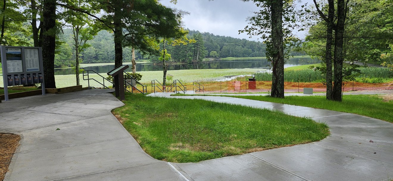 Bottom portion of Bass Lake Access Ramp
