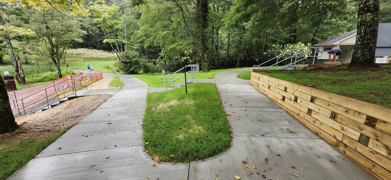 Top portion of Bass Lake access ramp