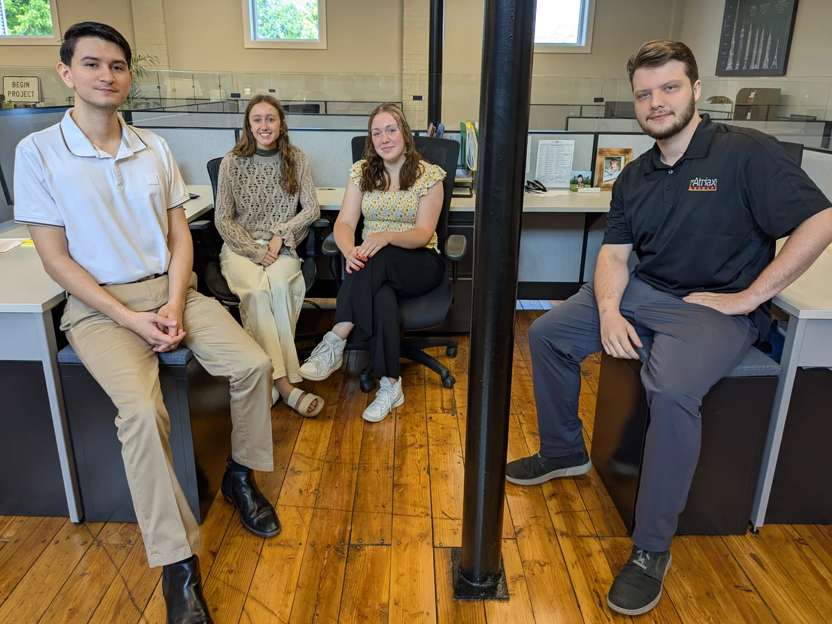 2025 summer interns_Jerry, Anya, Hannah, Caleb