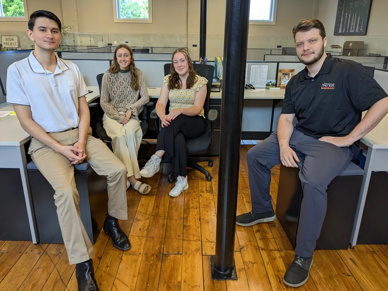 2025 summer interns_Jerry, Anya, Hannah, Caleb