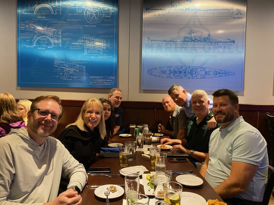 Atriax & DLR at dinner