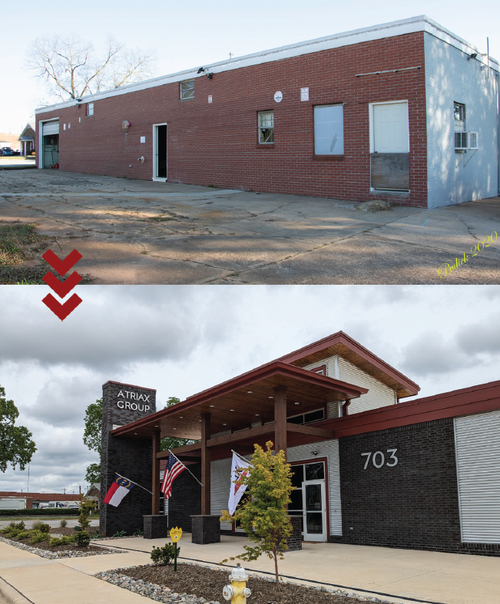 Before and after: Atriax HQ5 in Hickory, NC