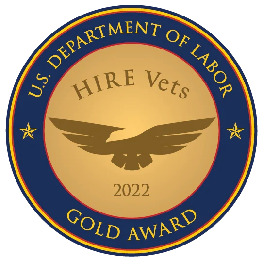 HIRE Vets Gold Medallion Award - 2022