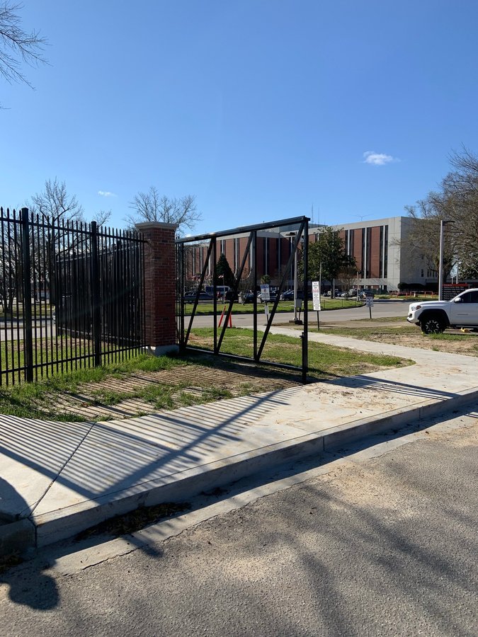 WJB Dorn Perimeter Fence - car entrance