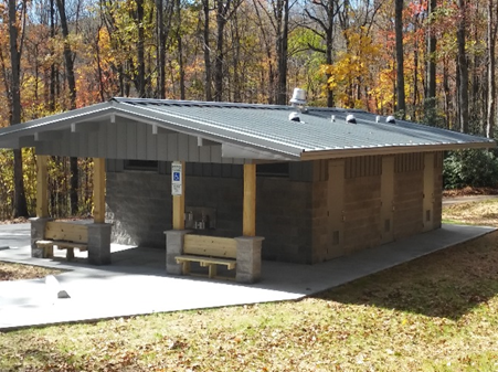 Shower and Restroom Facility at Julian Price Campground